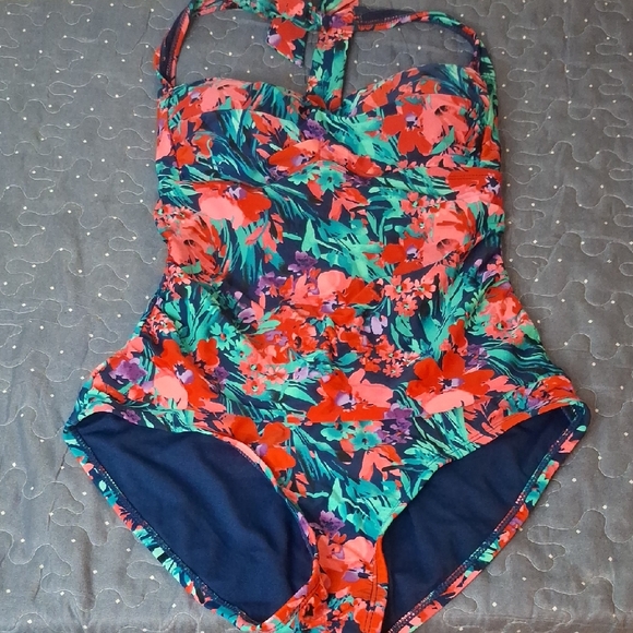 Catalina Multicolor Floral Swimsuit size small - Picture 1 of 3